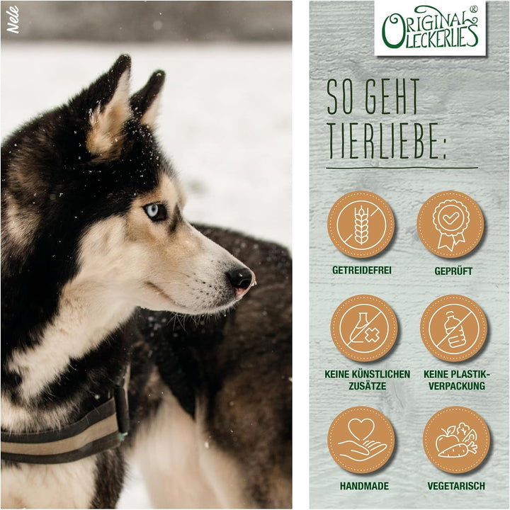 Original-Leckerlies: Weisse Hunde Gemüse-Flocken Black&amp;White, 5 kg getreidefreie Gemüseflocken, Hund