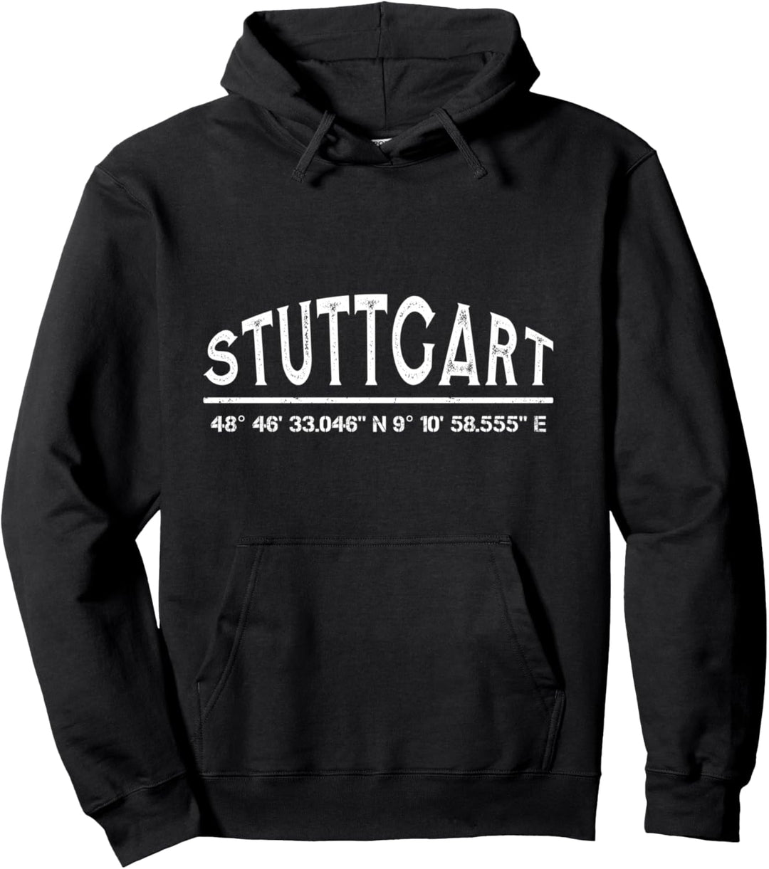 Stuttgart GPS Koordinaten Landeshauptstadt Stuttgarter Pullover Hoodie