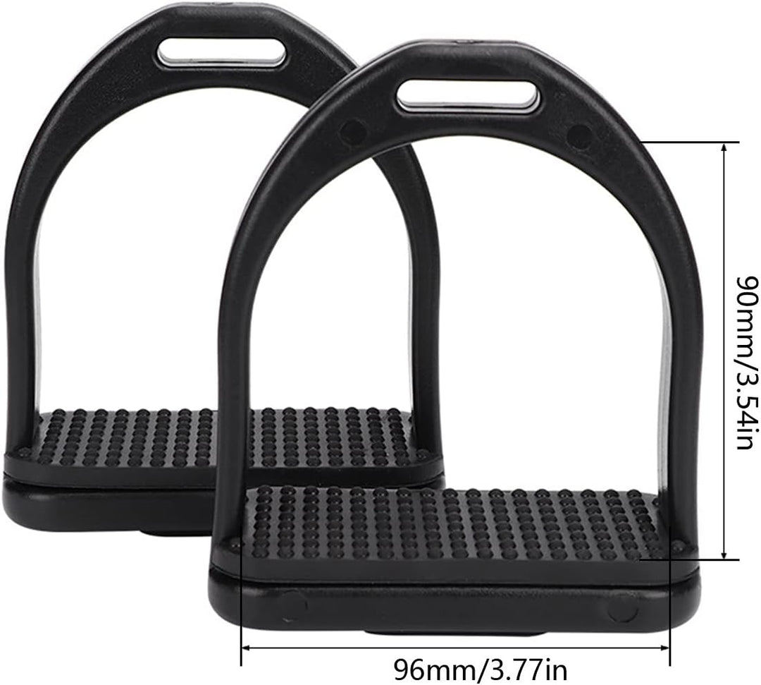 Pssopp 2Pcs Steigbügel für Sattel Sicherheits Steigbügel mit Rutschfester Gummiauflage für den Pferd