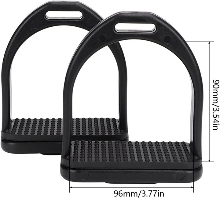Pssopp 2Pcs Steigbügel für Sattel Sicherheits Steigbügel mit Rutschfester Gummiauflage für den Pferd