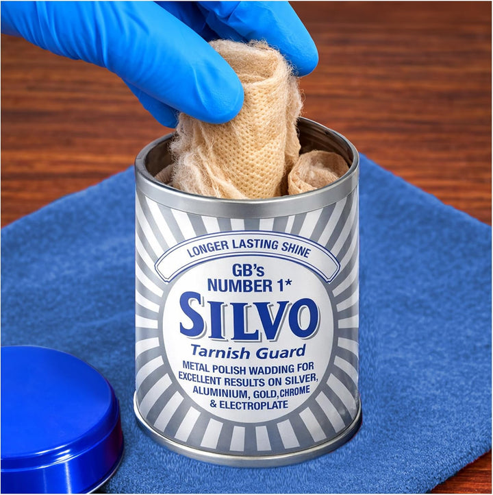 Silvo Polierwatte als Anlaufschutz für Silber, 3er Pack