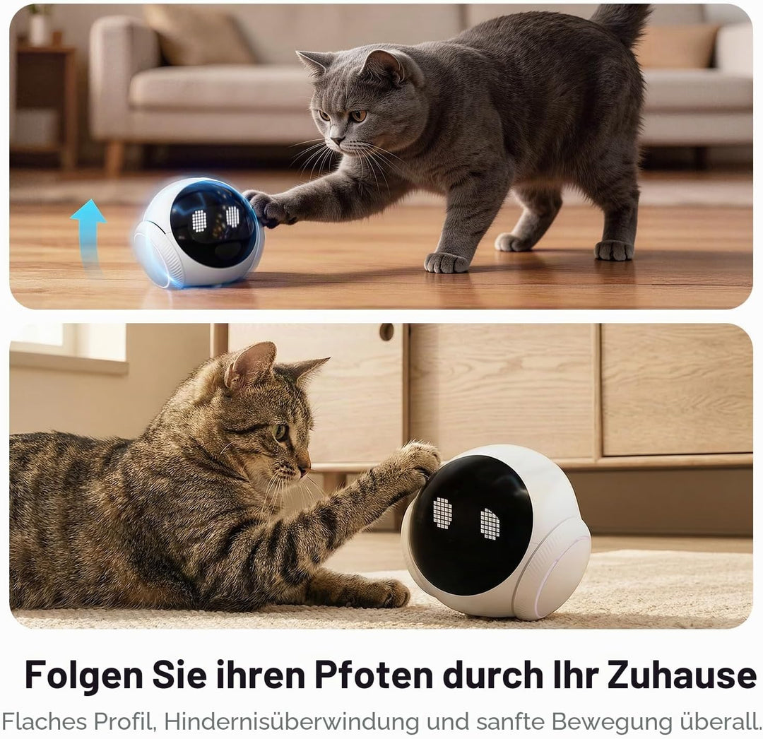 Smart Mobile Haustier Kamera Roboter für Zuhause Indoor Bewegliche 1080P Überwachung Hund und Katzen