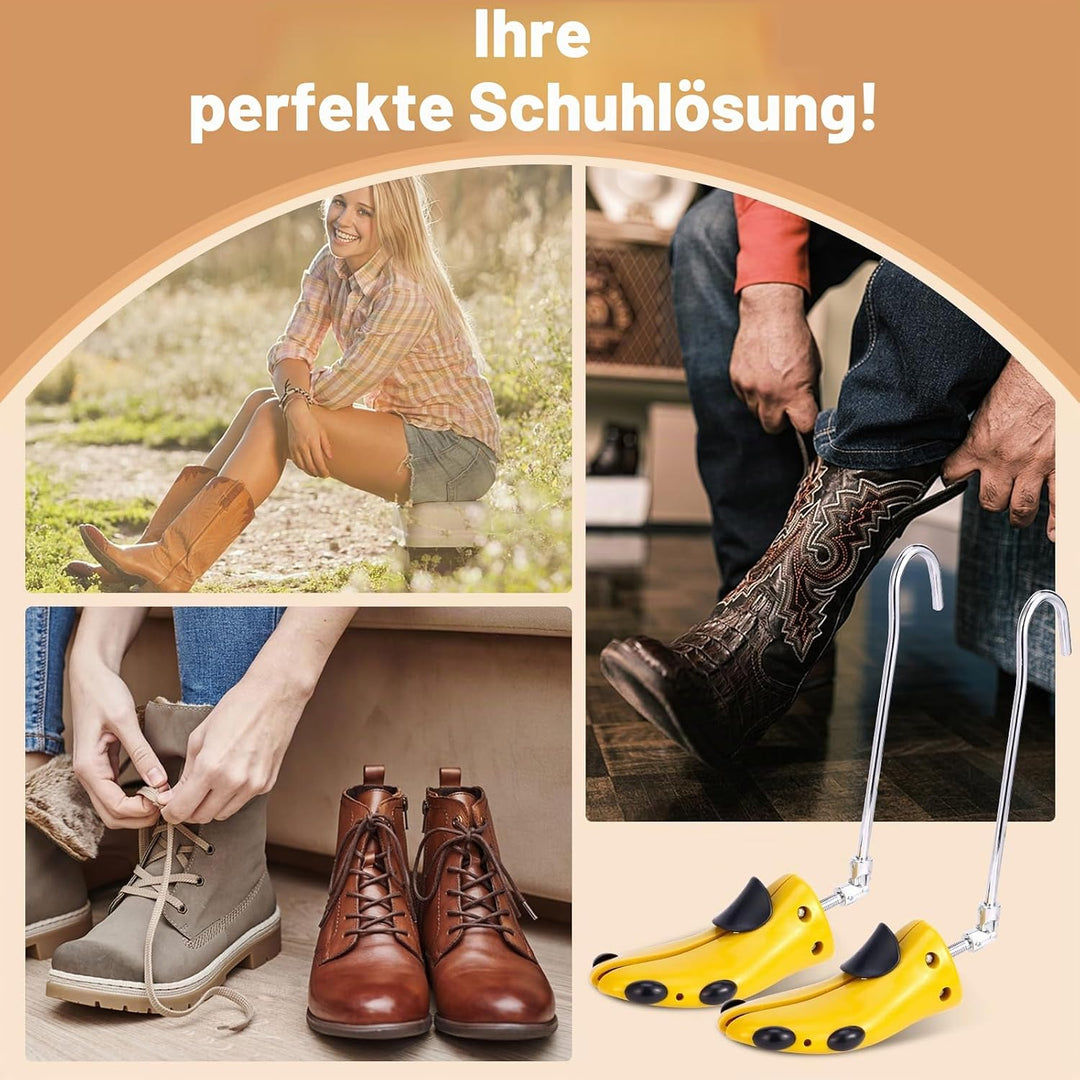 Exshoiu Schuhspanner, Schuhdehner für Stiefel, 1 Paar Schuhdehner Schuhweiter Stiefeletten, Verstell