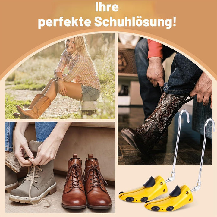 Exshoiu Schuhspanner, Schuhdehner für Stiefel, 1 Paar Schuhdehner Schuhweiter Stiefeletten, Verstell
