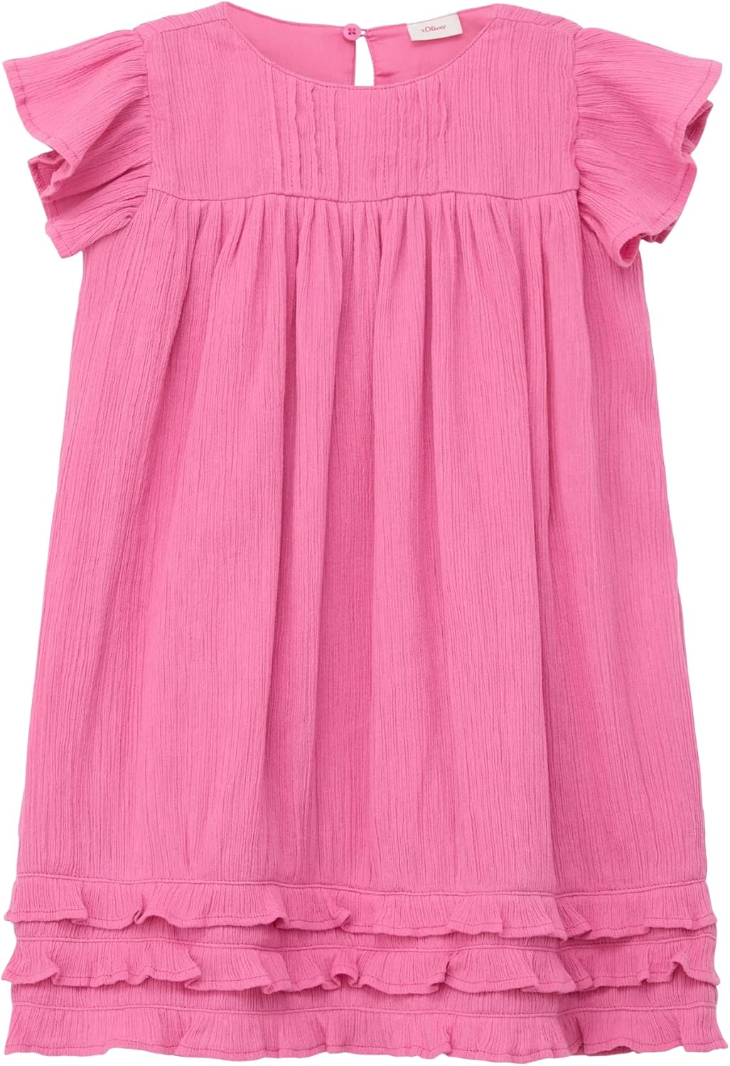 s.Oliver Mädchen Kleid mit Rüschen, 98