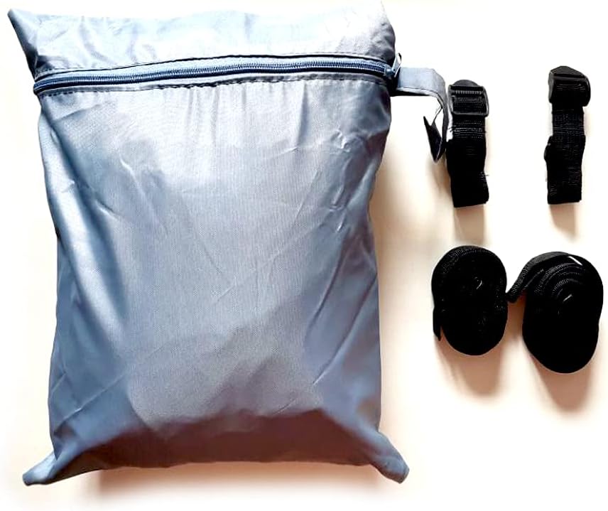 Fahrradabdeckung Fahrradschutzhülle Warntafeltasche mit Befestigungs-Set für Wohnmobil Warnschild Gr