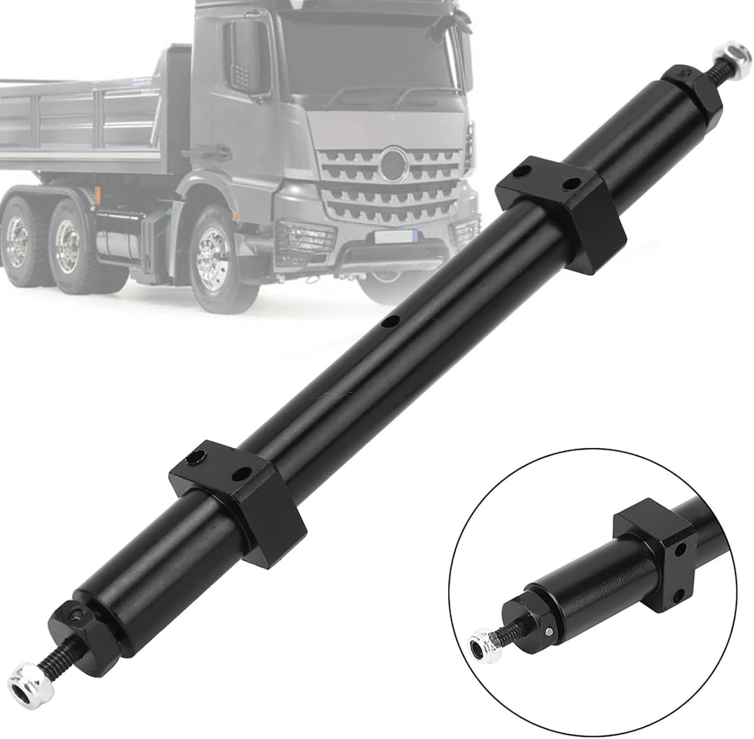 KIMISS Rc Trailer Achsen 1 10 Schwarz Hinterachse Heckachse Upgrade Passend für 1 14 Rc Car Trailer