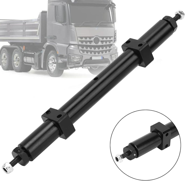 KIMISS Rc Trailer Achsen 1 10 Schwarz Hinterachse Heckachse Upgrade Passend für 1 14 Rc Car Trailer
