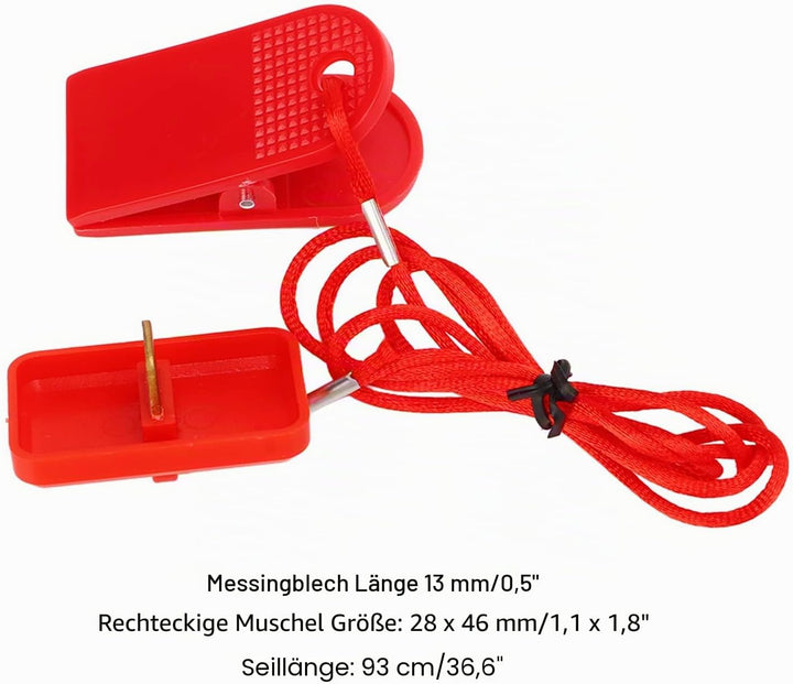 Ersatz-Laufband-Sicherheitsschlüssel, 2 Stück Laufband-Universal-Sicherheitsschlüssel für die Meiste
