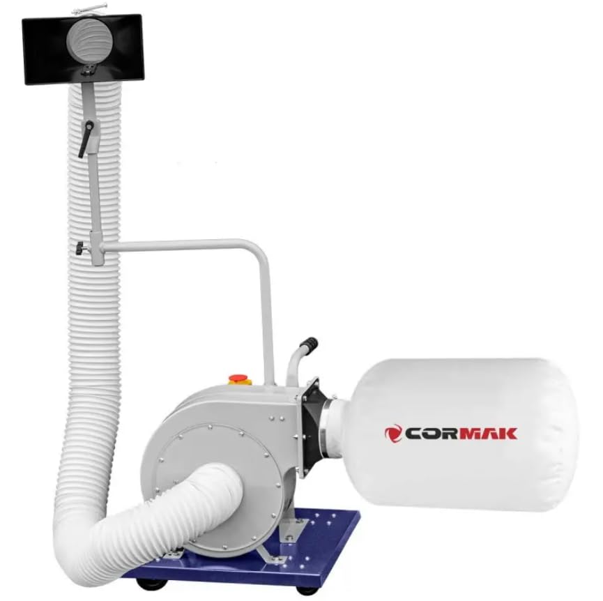 CORMAK FM230DBK Sägemehlabzieher Zyklon Sammler Chip Staub Holz 230 V 56L Chip