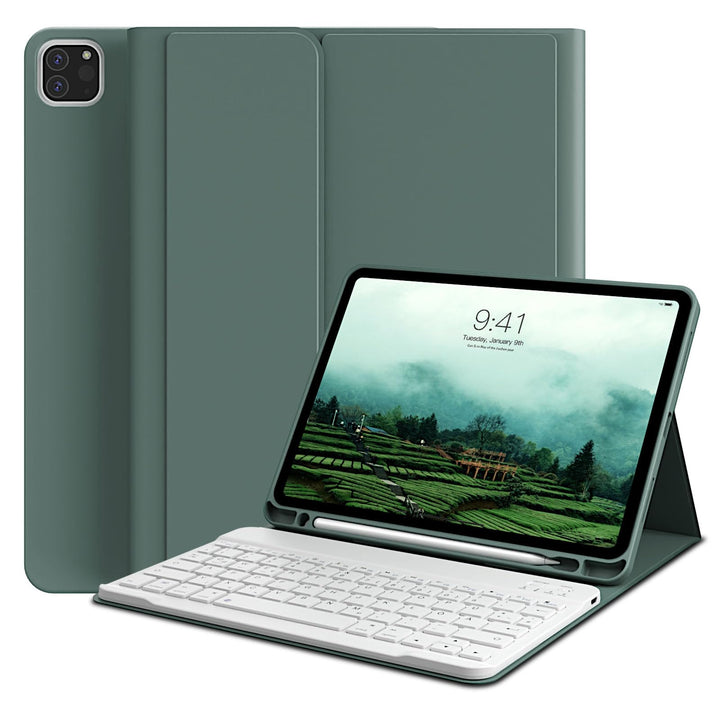 Hülle mit Tastatur für iPad Pro 11 4. / 3. / 2. Generation 2022/2021/2020 mit stifthalter, Magnetisc