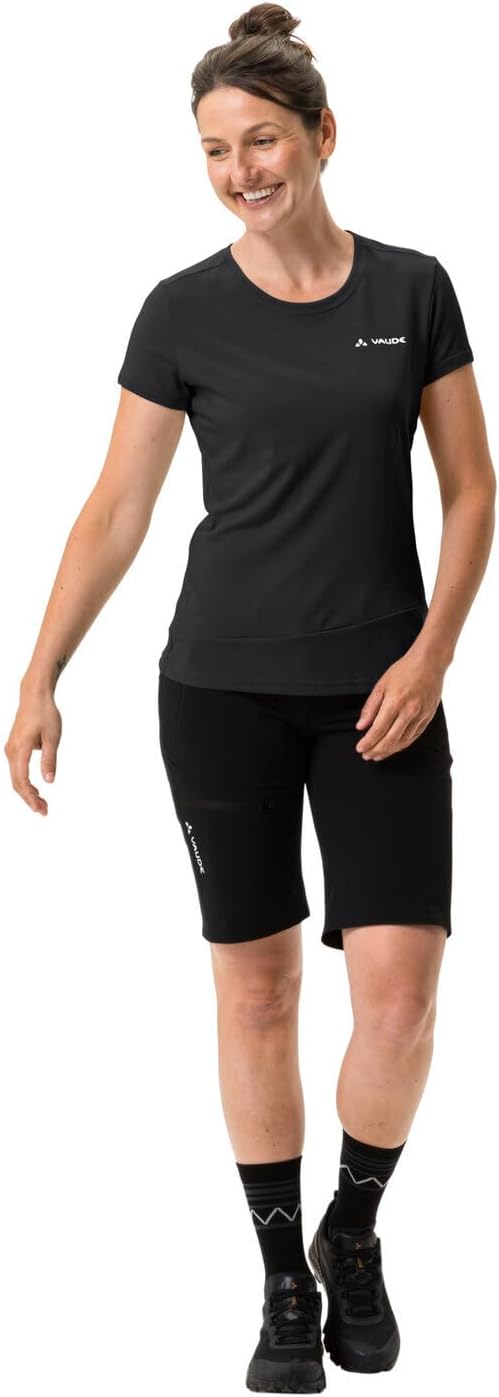 VAUDE Women's Sveit Shirt - T-Shirt Damen Black/Black 42, Black/Black 42