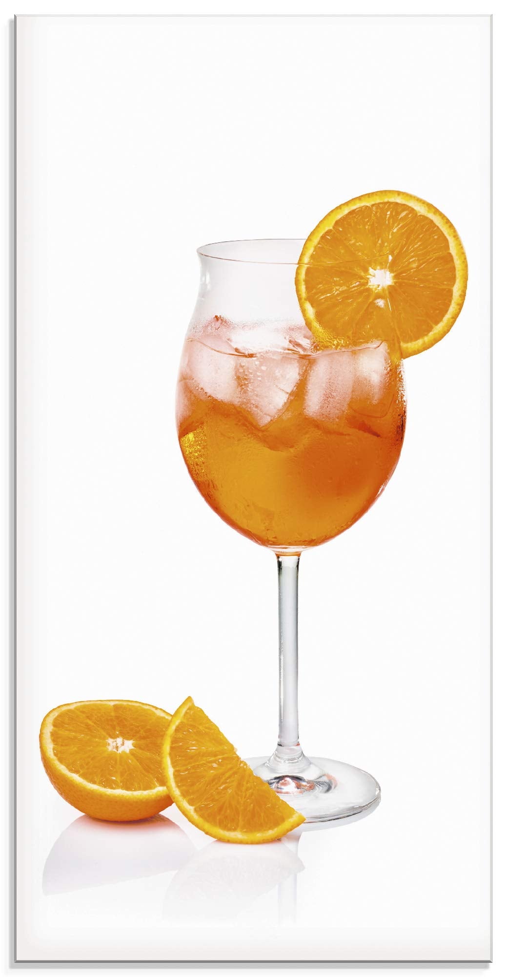 ARTland Glasbilder Wandbild Glas Bild einteilig 30x60 cm Hochformat Cocktails Früchte Obst Cocktailb