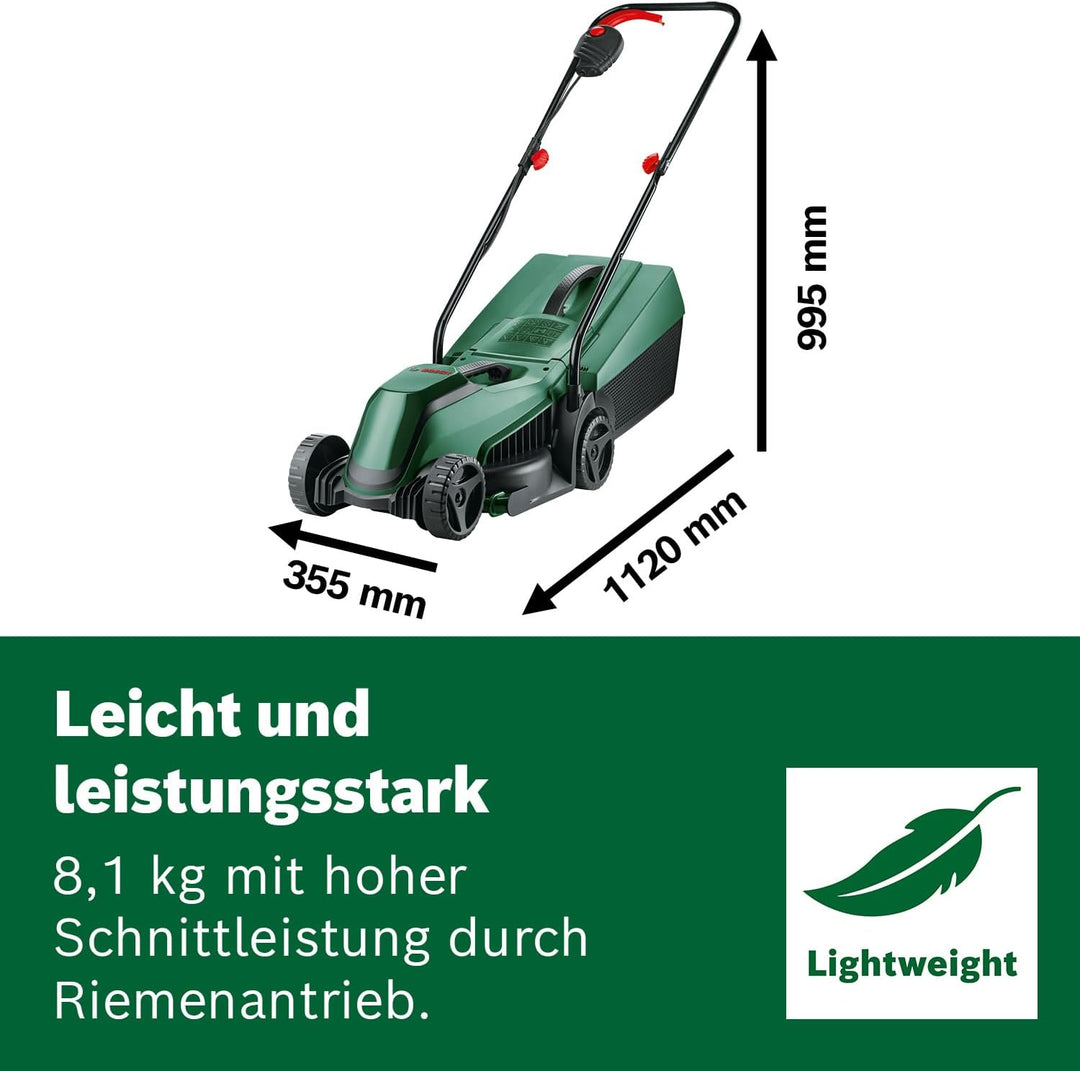 Bosch Akku-Rasenmäher EasyMower 18V-32-150 (Bis zu 100 m2 mit einem 3,0-Ah-Akku; 18-Volt-System; Sch