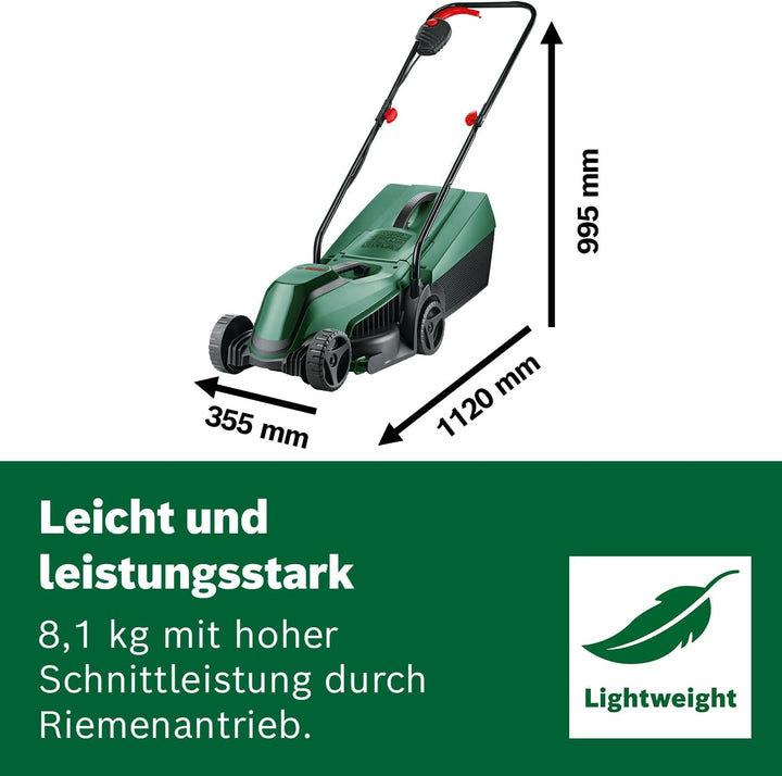 Bosch Akku-Rasenmäher EasyMower 18V-32-150 (Bis zu 100 m2 mit einem 3,0-Ah-Akku; 18-Volt-System; Sch