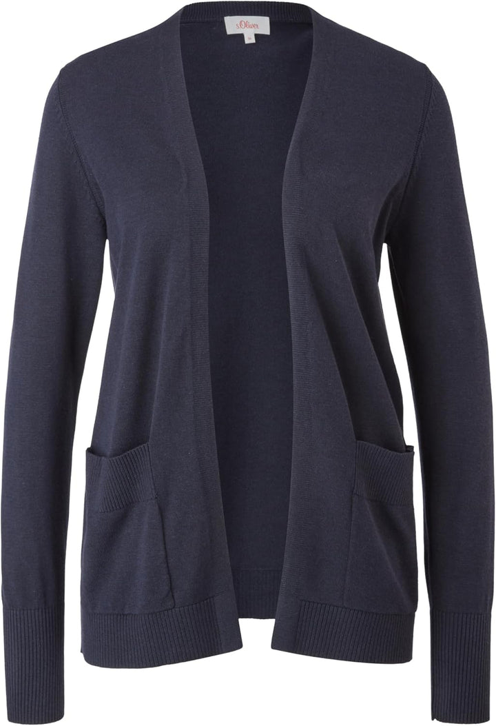 s.Oliver Strickjacke aus Viskosemix 32 5959_navy, 32 5959_navy