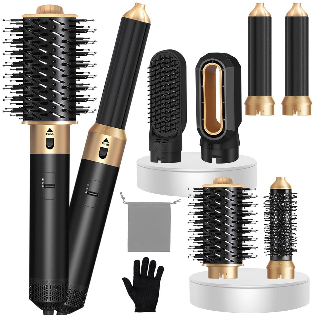 Haarstyler Hair Styler Set Airstyler 6 In 1 Mit Warmluftbürste föhn diffusor Airflow Lockenstab Auto