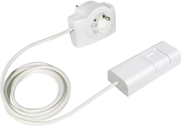 EHMANN 2160x0709 09 Schnurdimmer T21.07 weiss mit Zwischenstecker, Plug&Play, Phasenanschnitt, 230V,