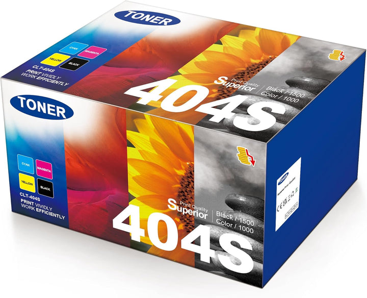 KEENKLE 4er-Pack CLT-P404C CLT-404S 404S Kompatible für CLT-K404S P404C für Toner C480w Xpress C480f
