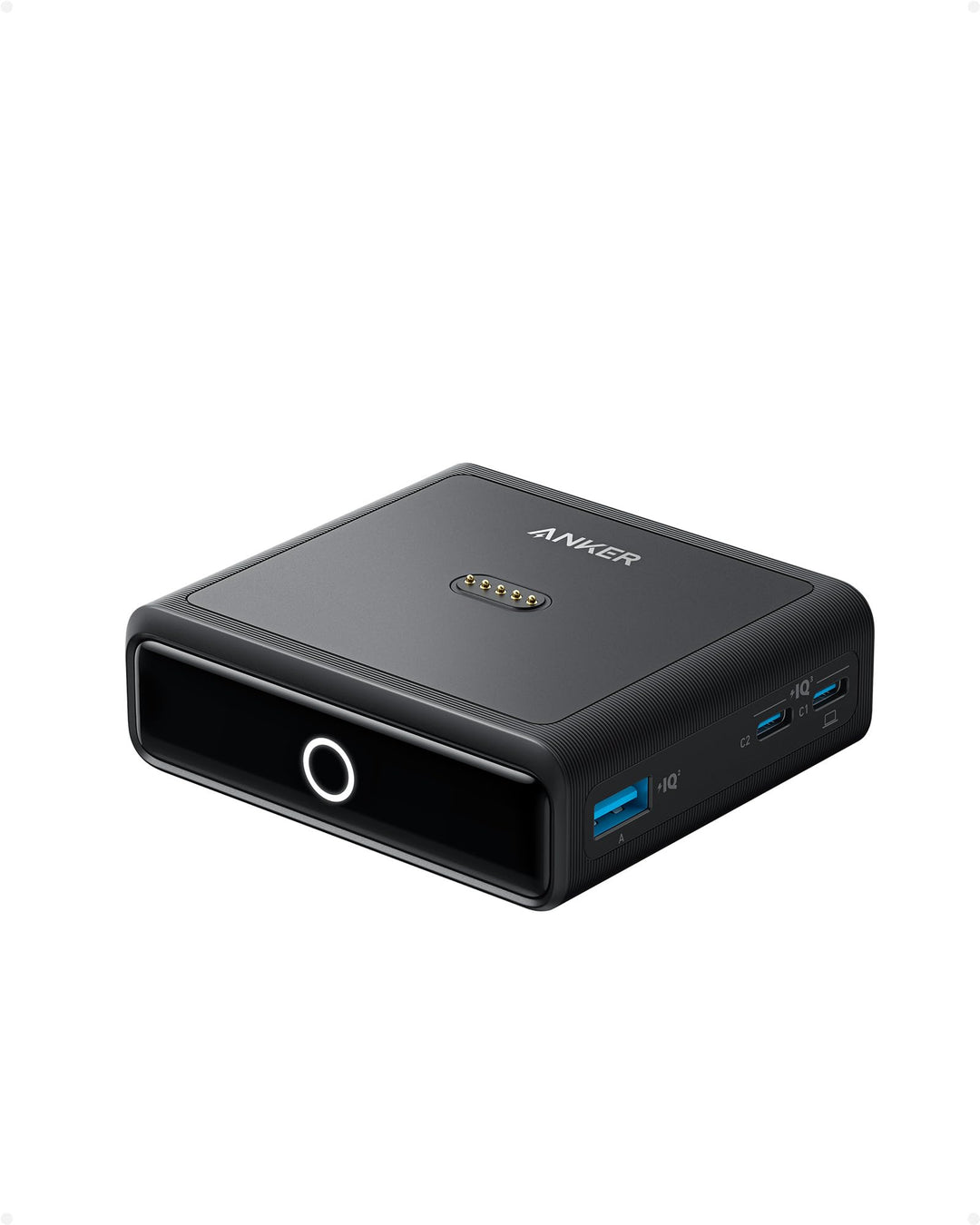 Anker Ladestation für Anker Prime Powerbank, 100W Schnellladeleistung mit 4 Anschlüssen, für MacBook