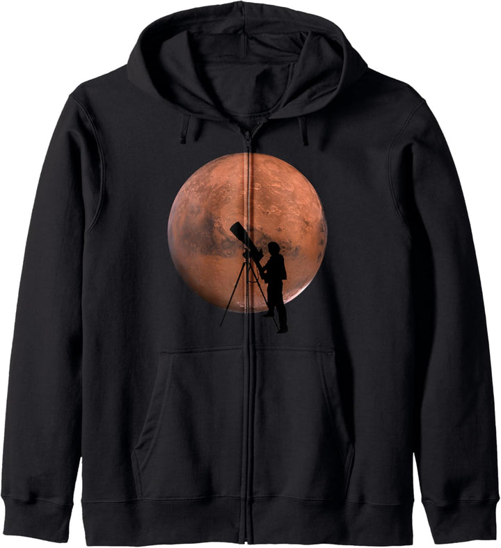 Astronomie Astrologie Planeten Sterne Mars Geschenkidee Kapuzenjacke