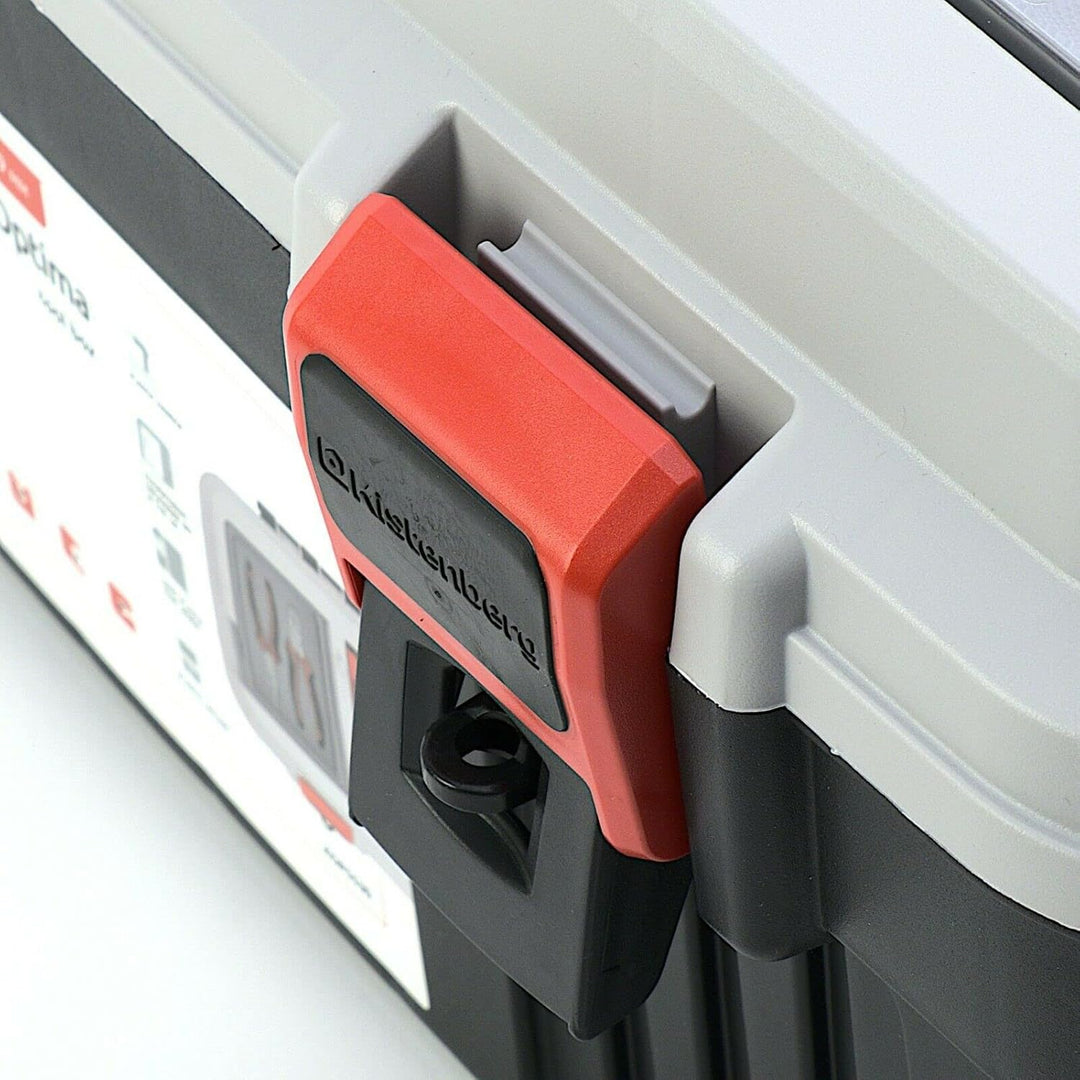 Werkzeugkoffer Werkzeugbox Werkzeugkasten mit Werkzeugtrage Ergonomischer Griff Robuster Deckel ABS