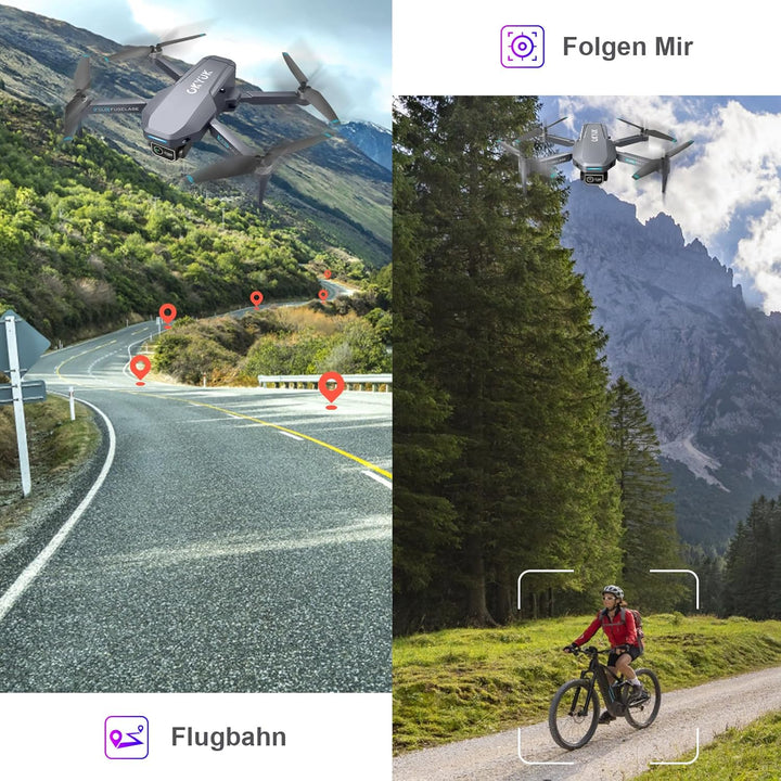 OKYUK K618 MAX Drohne mit Kamera 4K,270°Hindernisvermeidungs Drone Quadcopter mit FPV WiFi Übertragu