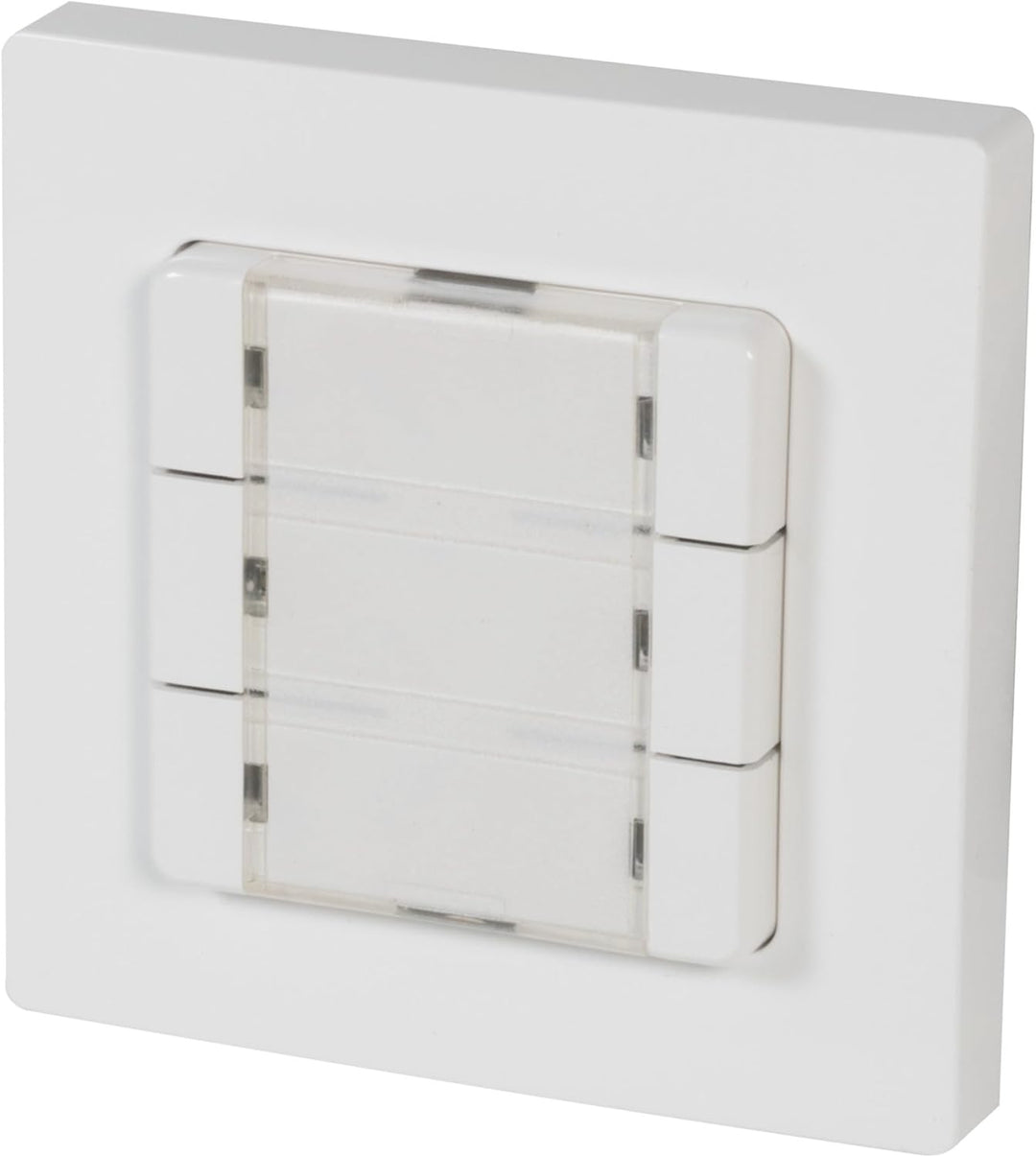 HOMEPILOT - Wandtaster Smart 3 Gruppen | Wandtaster zur einfachen Steuerung beliebiger Smart Home Ge