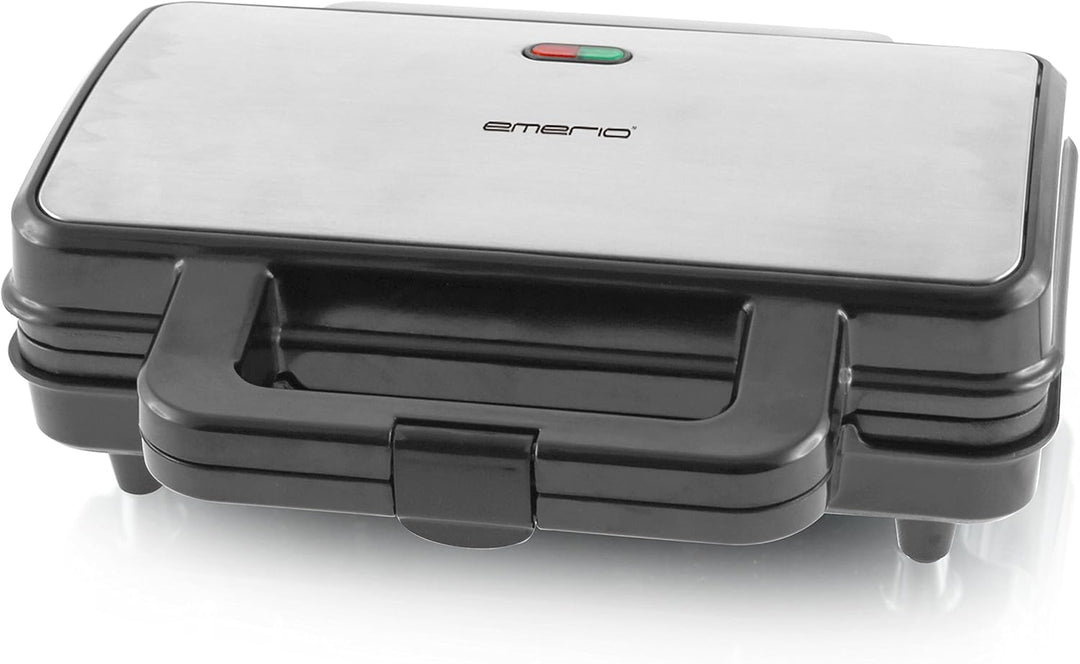 Emerio ST-109562 Sandwichtoaster, Edelstahl, Silver, XX-Large Muschelform Single, Muschelform Single