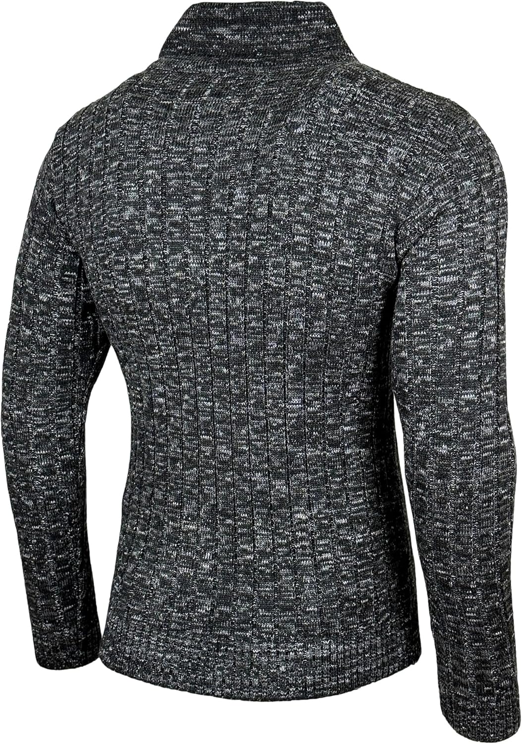 Herren Grobstrick Pullover Strickpullover Stehkragen Winter-Freizeit-Jacke Muster Design Meliert Swe