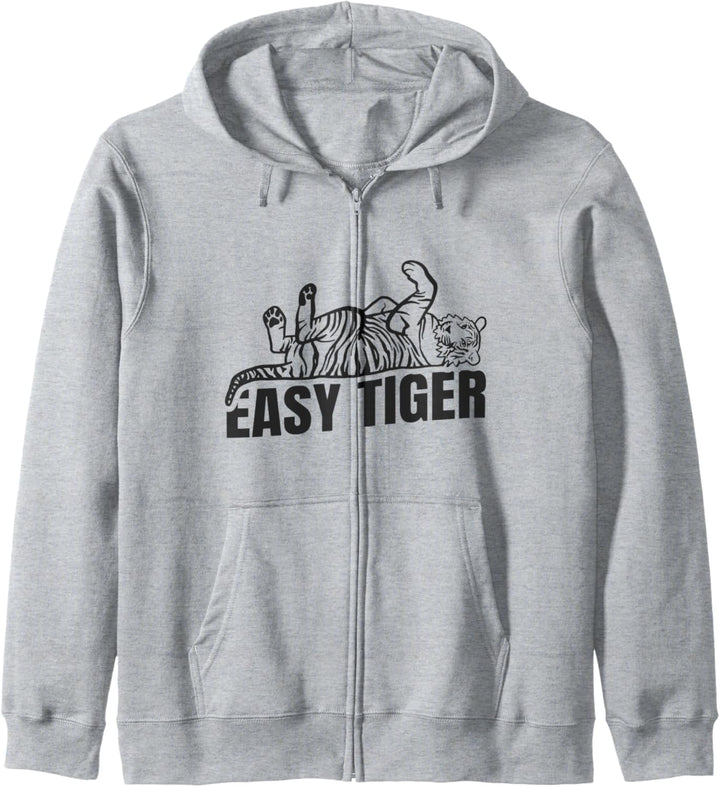 Easy Tiger Big Cat Brüllen Kapuzenjacke