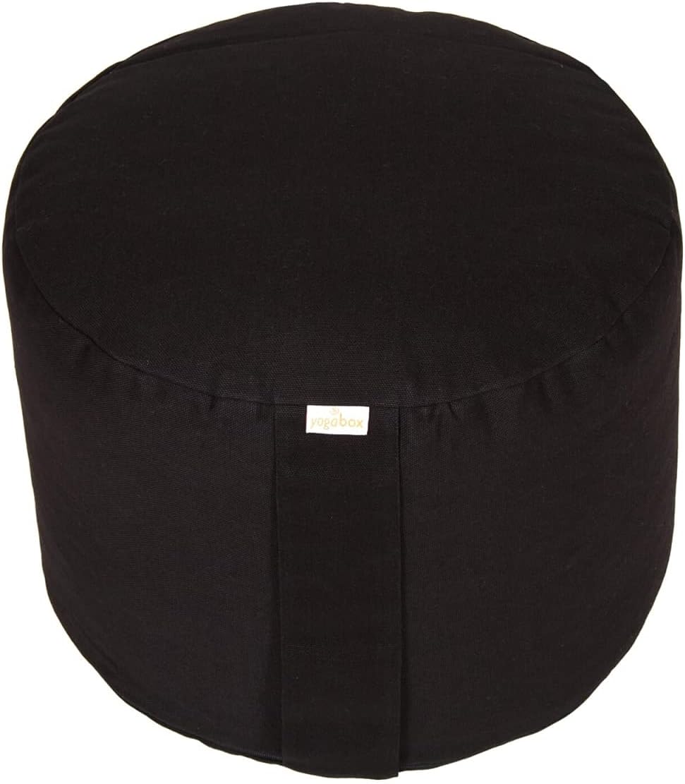 Yogabox Hochwertiges Meditationskissen Rondo Big - Yogakissen extra hoch Bezug und Innenkissen 100%