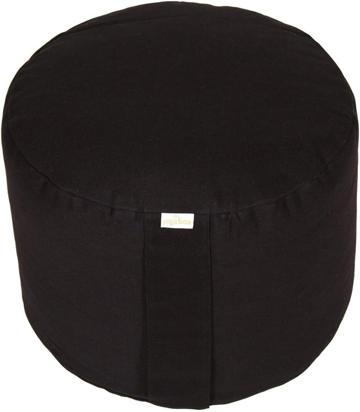 Yogabox Hochwertiges Meditationskissen Rondo Big - Yogakissen extra hoch Bezug und Innenkissen 100%