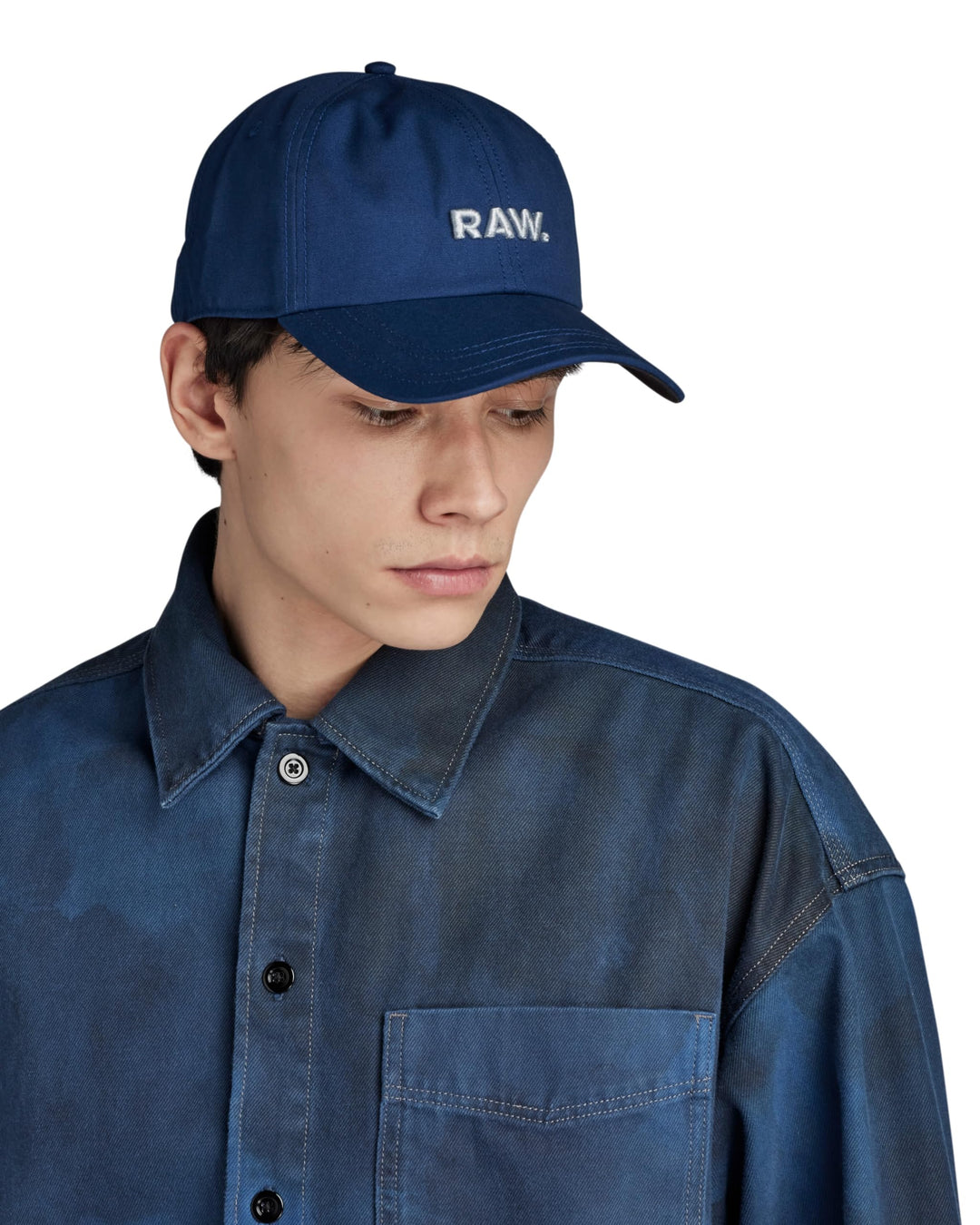 G-STAR Herren Avernus Raw Artwork Baseball Cap Accessories Einheitsgrösse Blau (ballpen blue D22308-