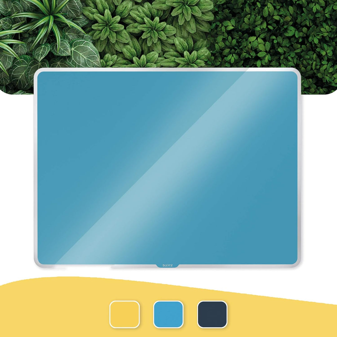 Leitz magnetisches Whiteboard aus Glas, 600 x 400, Sanftes Blau, Cosy-Serie, 70420061 600 x 400mm Sa