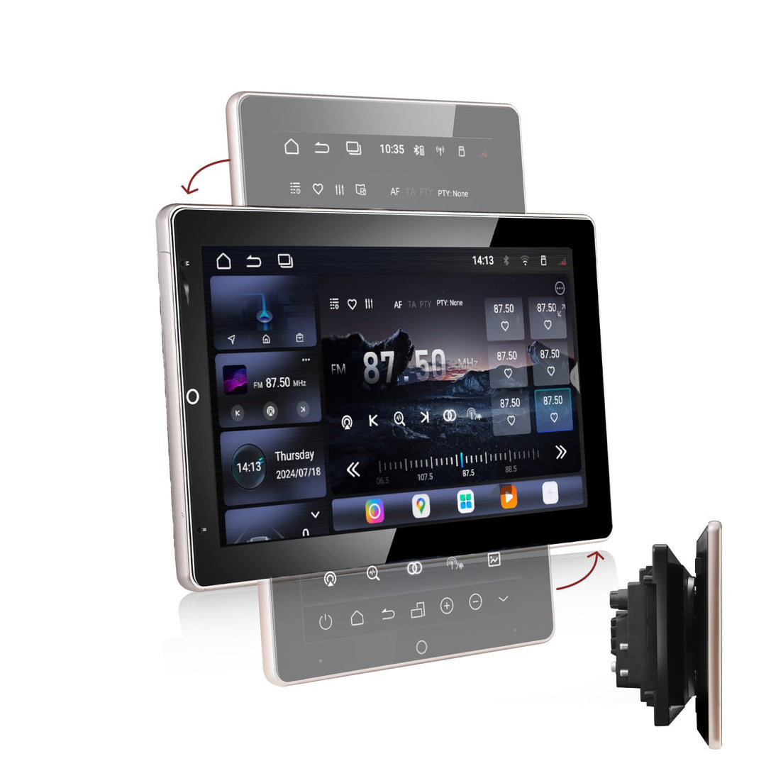 Amaseaudio Android 10 Autoradio, DSP+, 10.1" 90 gedreht Touchscreen, 2 Din für Universal, DSP+, Unte