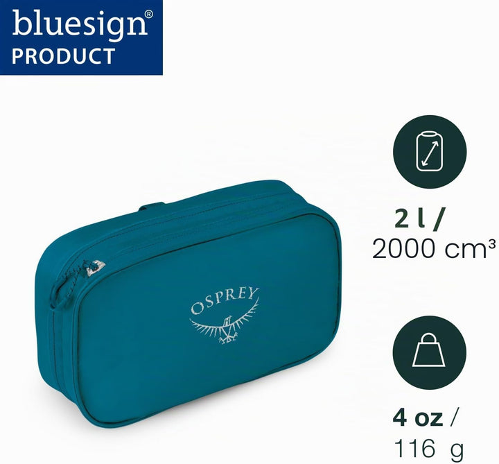 Osprey Ultralight Organizer mit Reissverschluss, Waterfront Blue, O/S, Waterfront Blue