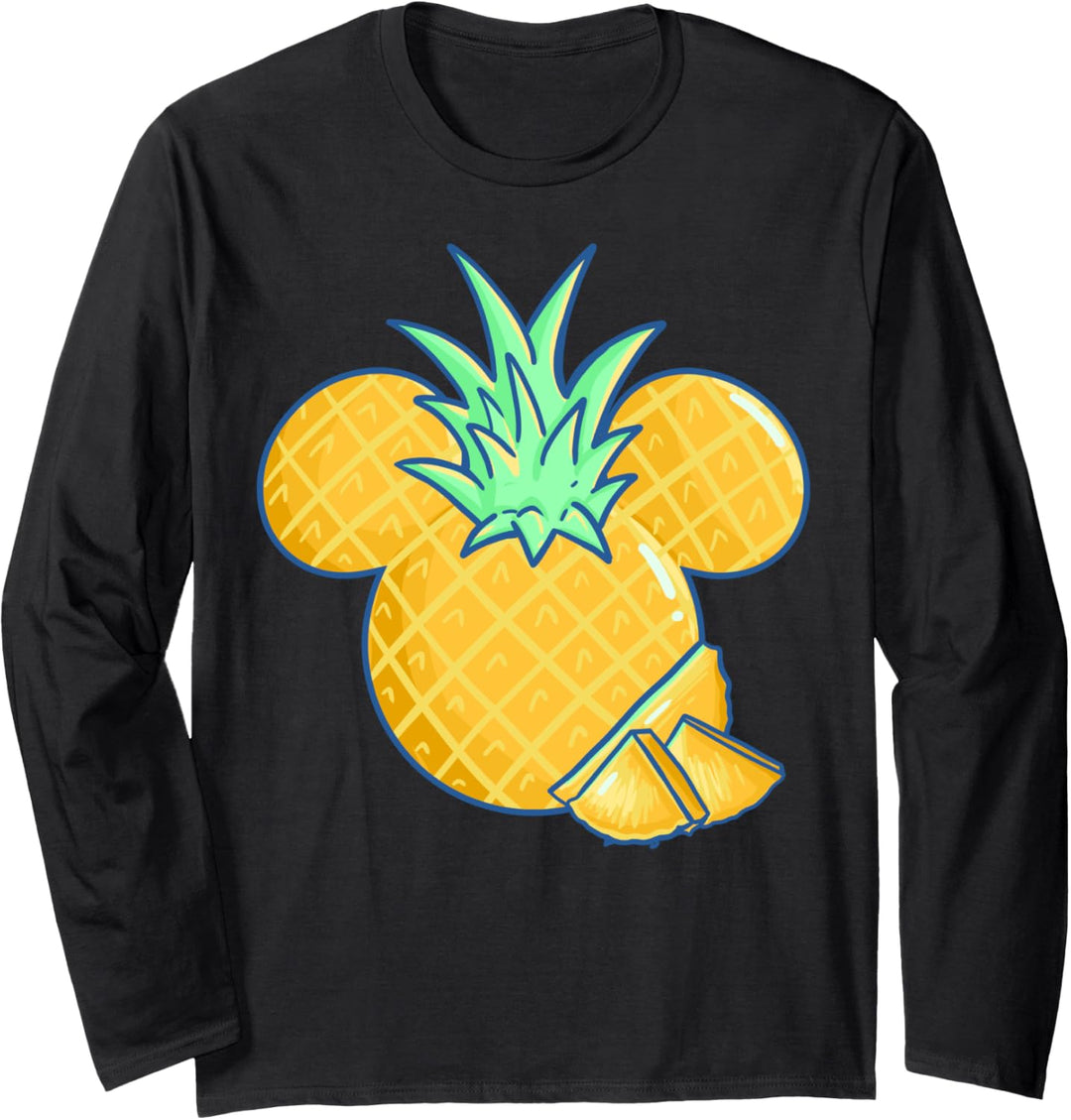 Disney Mickey & Friends Mickey Pineapple Logo Langarmshirt