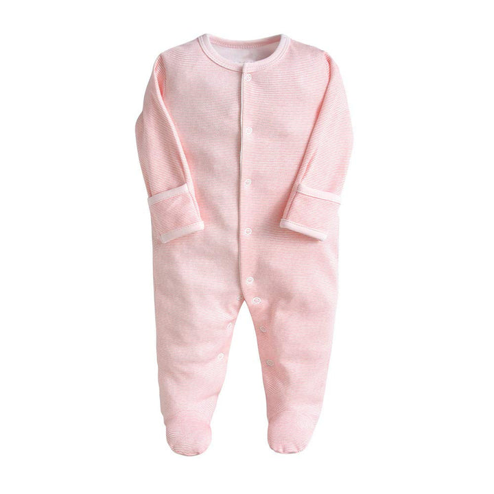 Minizone Baby Schlafanzug Pack of 3, Strampler Langarm Pyjamas Schlafstrampler 3-6 Monate 3-6 Monate