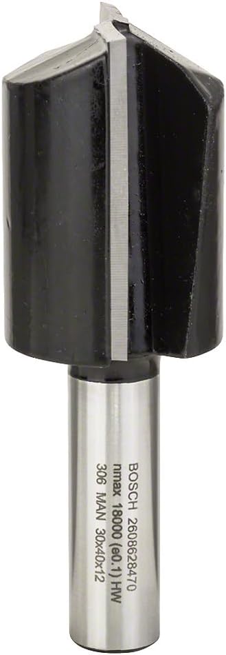 Bosch Professional Zubehör 2 608 628 470 Nutfräser 12 mm, D1 30 mm, L 40 mm, G 81 mm Ø 30 mm 12 mm L