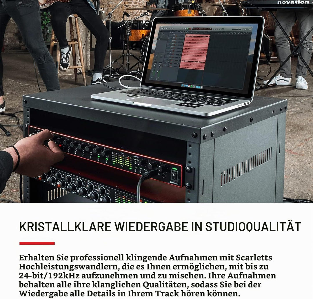 Focusrite Scarlett 18i20 3. Gen USB-Audio-Interface für Aufnahmen, Produktionen und tontechnische An
