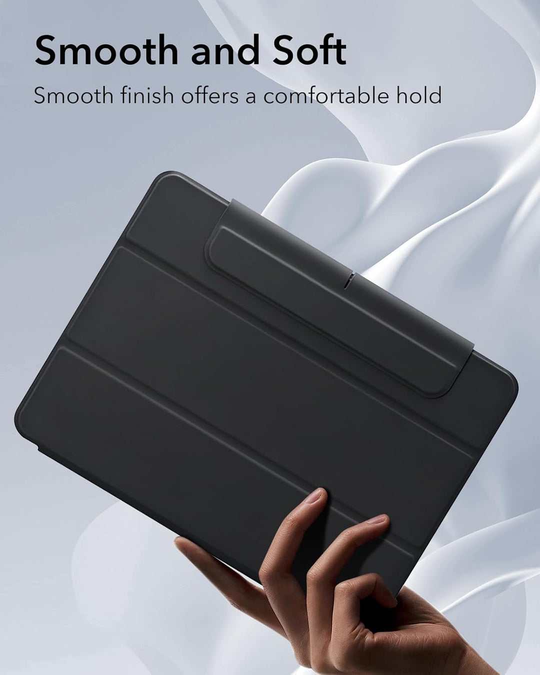 ESR für iPad Pro 13 Hülle (2024) mit Stifthalter, abnehmbare Magnetabdeckung, vertikaler Ständer, vo