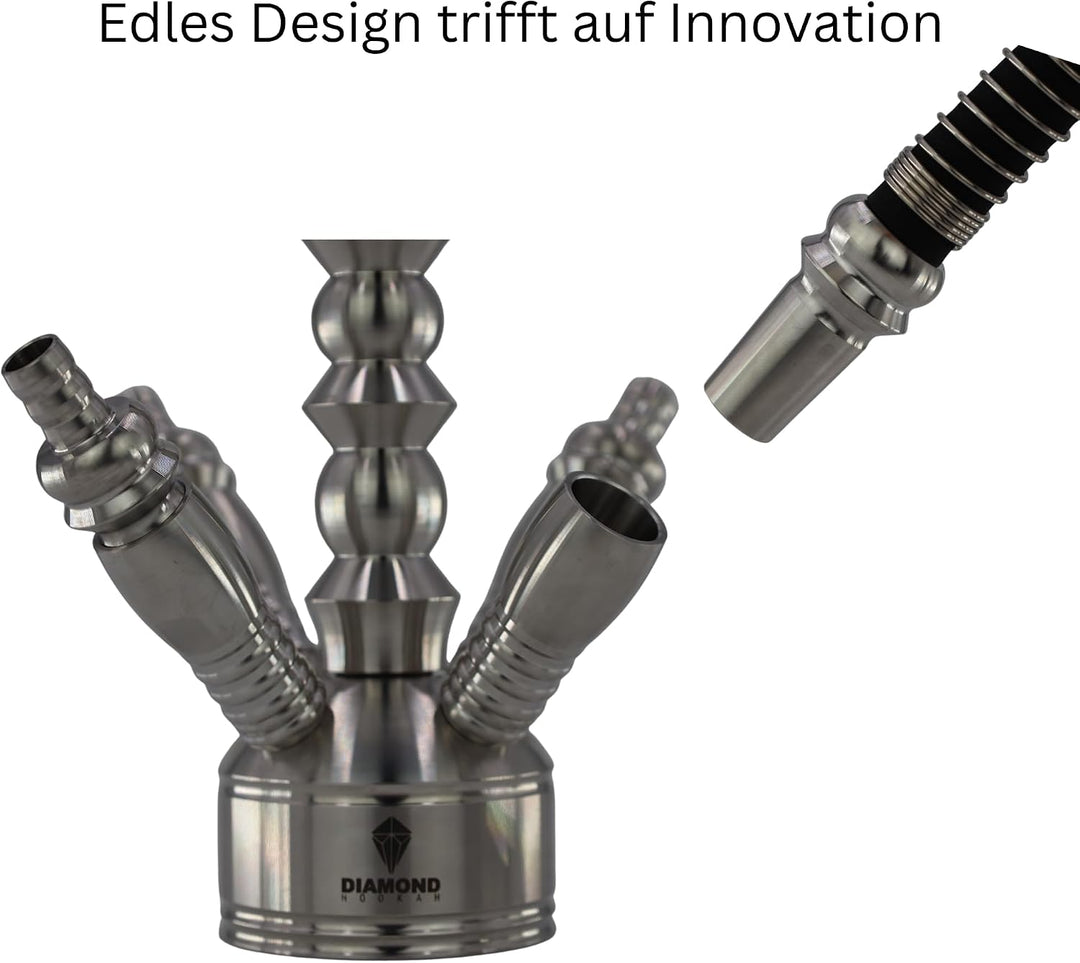 DIAMOND HOOKAH® Premium Schlauchadapter Set für deine Hookah | Shisha | Nargile | für alle Shishas &amp;