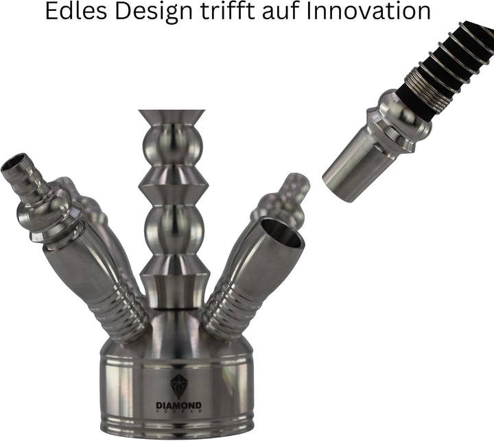 DIAMOND HOOKAH® Premium Schlauchadapter Set für deine Hookah | Shisha | Nargile | für alle Shishas &amp;