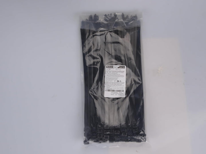 Oksdown 500mm × 12,0mm Breit 100 Stück Extra Stark Kabelbinder mit 100 kg Zugfestigkeit Schwarz UV-B