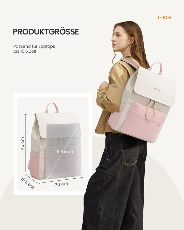 LOVEVOOK Rucksack Damen, Schulrucksack Teenager Wasserdicht Mädchen Schultasche Leichter Backpack mi