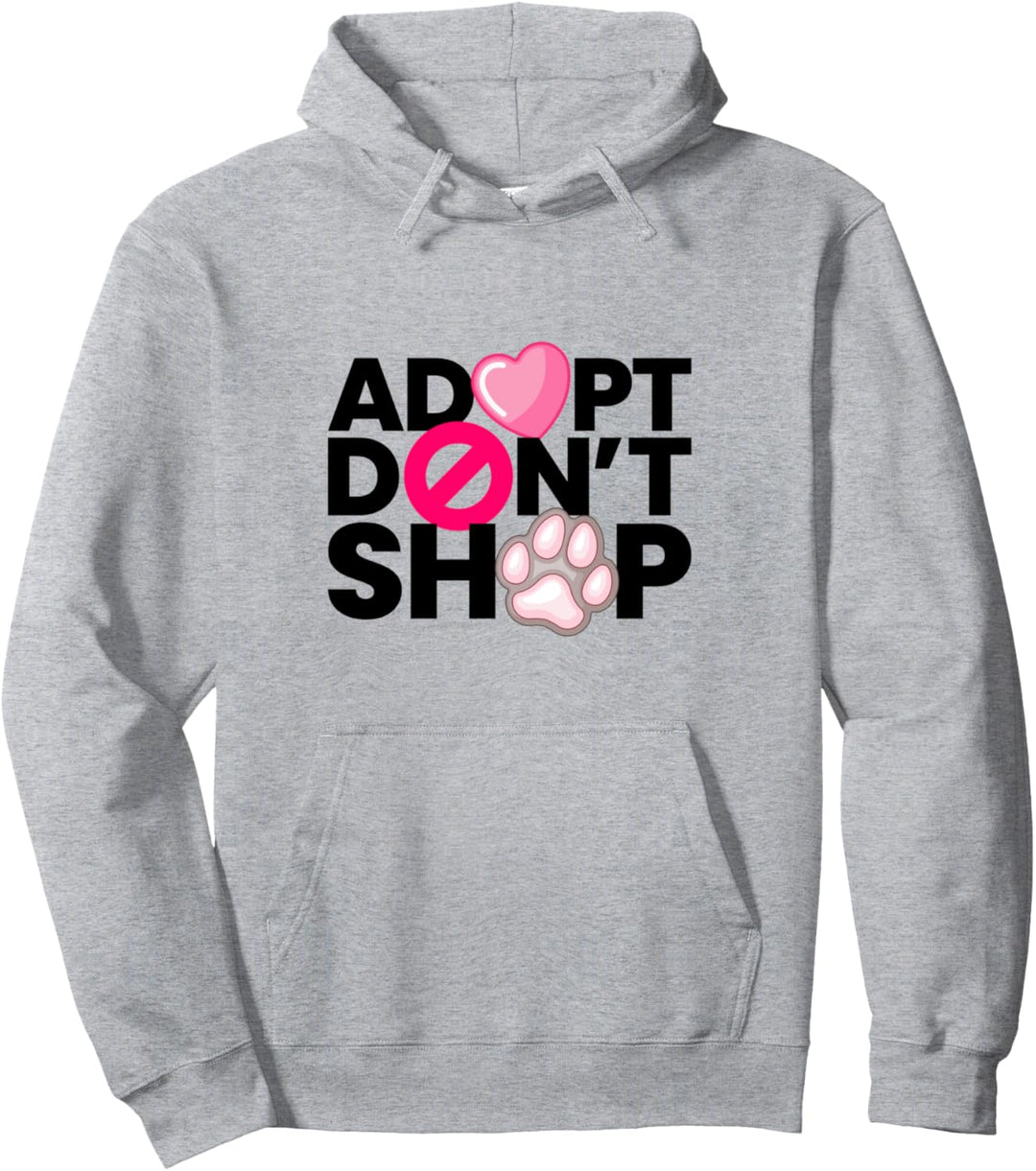 Veganer Spruch Geschenk Adopt Dont Shop Statement Vegetarier Pullover Hoodie