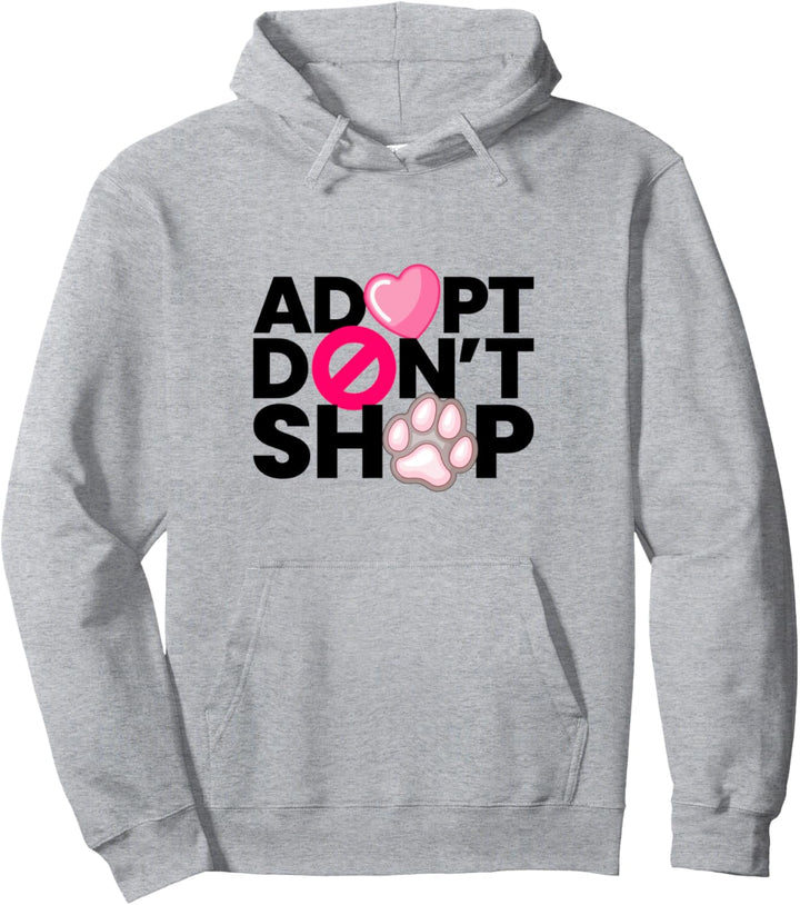 Veganer Spruch Geschenk Adopt Dont Shop Statement Vegetarier Pullover Hoodie