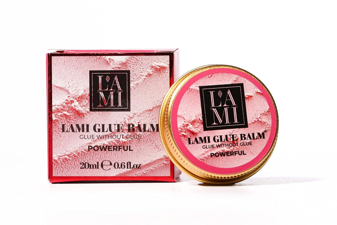 Lami Glue Balm Powerful Peach - Glue without glue, Wimpernlaminierungsprodukt, Enthält Arganöl, Jojo