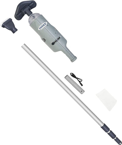 Intex Underwater Handheld Vacuum Cleaner Battery Operated Pool Vacuum Cleaner Grey Single, Single
